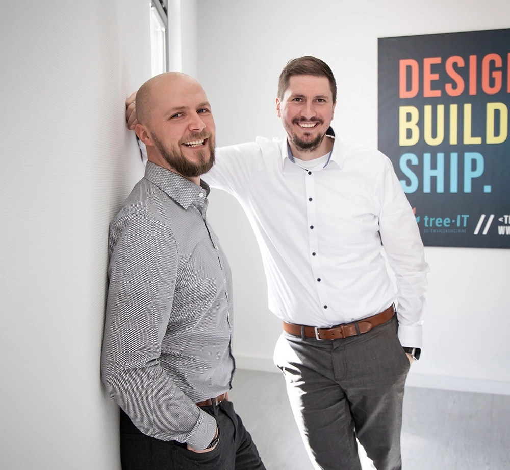 Ein Bild unserer Geschäftsführer und Gründer Sebastian und Patrick.